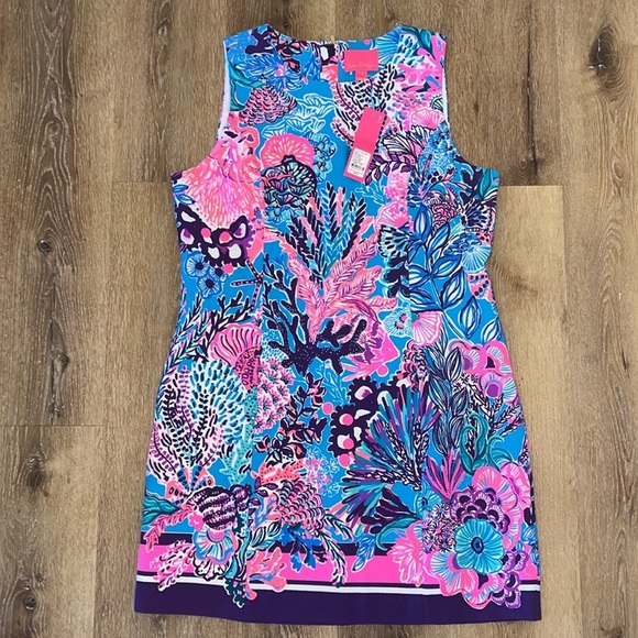Lilly Pulitzer Mila Stretch Shift Snuba Duba Doo Size 16 - Picture 5 of 13
